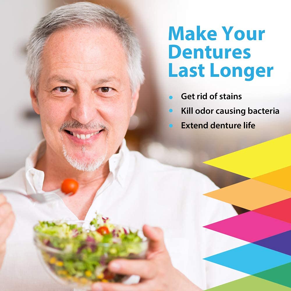 All-in-One Denture Cleaning Premium Kit with 1 Year Supply of Denture Cleaning Tablets - XODENT